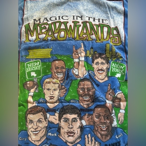 Magic In The Meadowlands 1991 New York Giants Beach Towel 100% Cotton - Picture 4 of 9